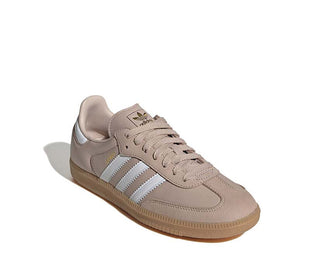 Adidas Samba OG W Wont vista lateral — 3 rayas cuero perfil bajo
