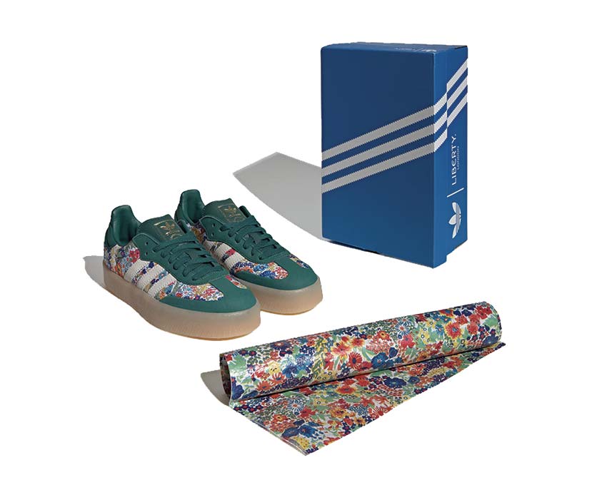Adidas Sambae X Liberty London Clear Sky / Cloud White / Gum JH7289