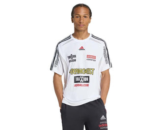 Adidas Teamgeist Moto Graphic Jersey White vista trasera — detalle impresión gráfica
