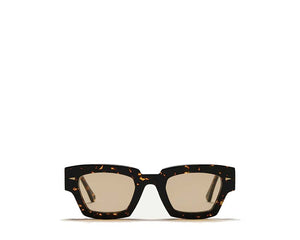 Ahlem Villette Yellow Turtle/Jaune — lunettes de soleil unisexe acétate écaille jaune