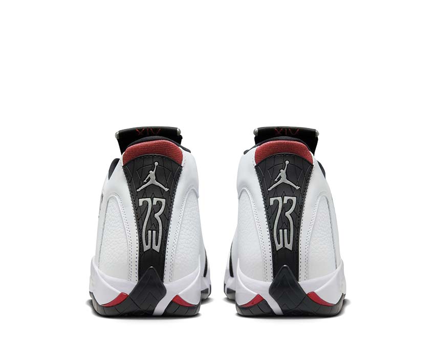 Air Jordan 14 Retro White / Varsity Red - Black - Metallic Silver 487471-160