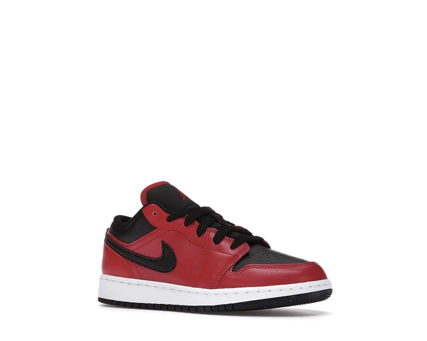 Air Jordan 1 Low GS Gym Red / Black - White 553560 605