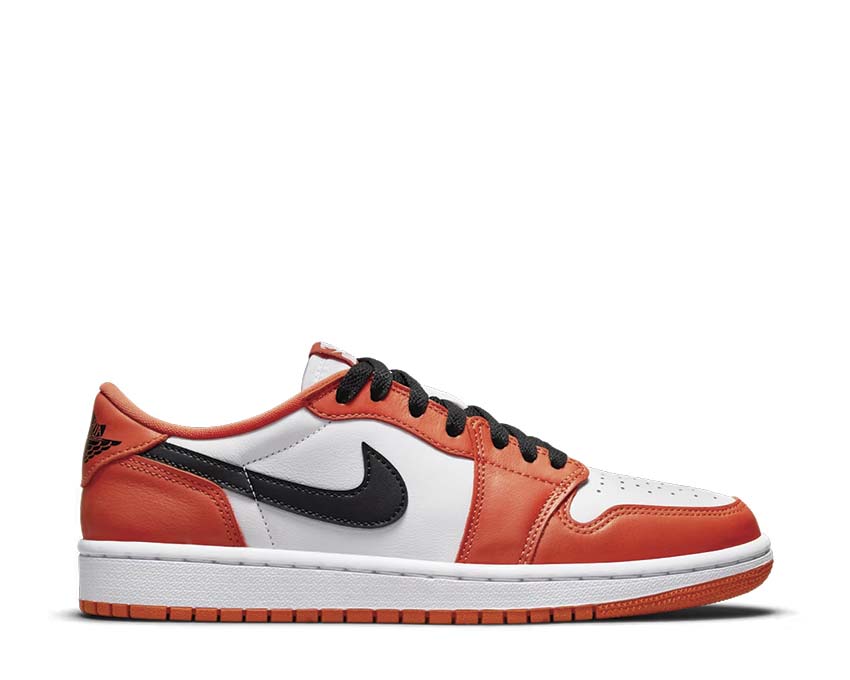 Air Jordan 1 Low OG Orange/ Black - White CZ0775-801