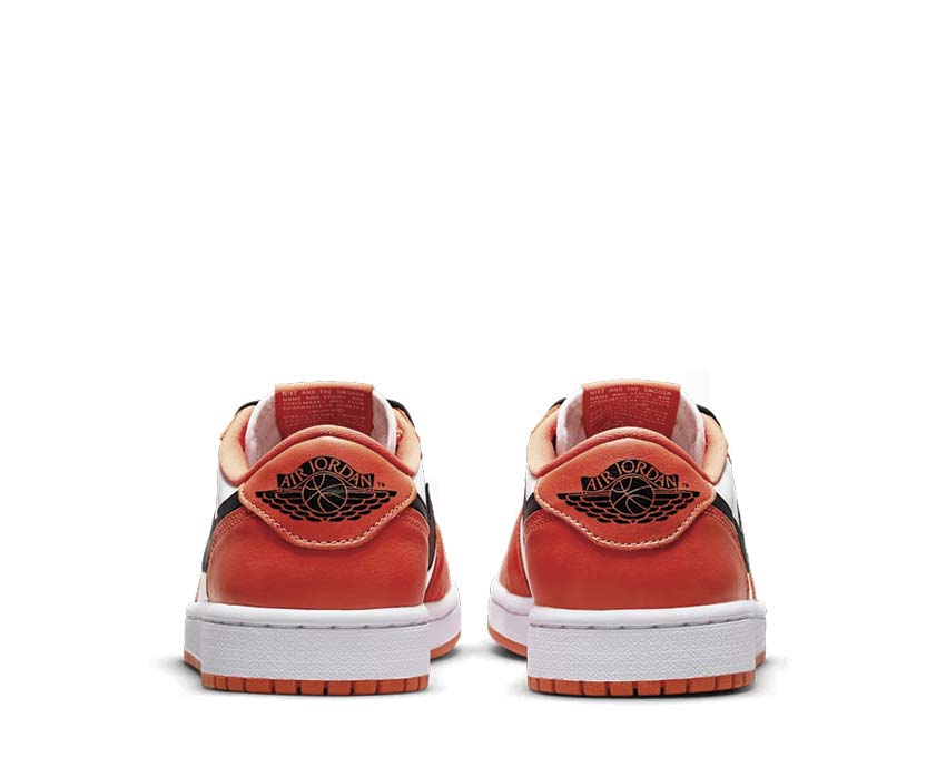 Air Jordan 1 Low OG Orange/ Black - White CZ0775-801