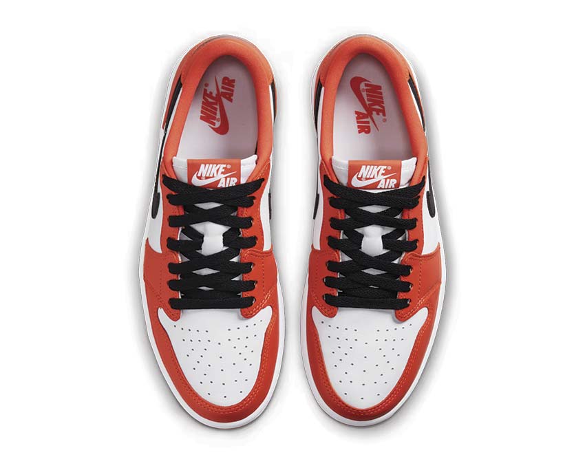 Air Jordan 1 Low OG Orange/ Black - White CZ0775-801