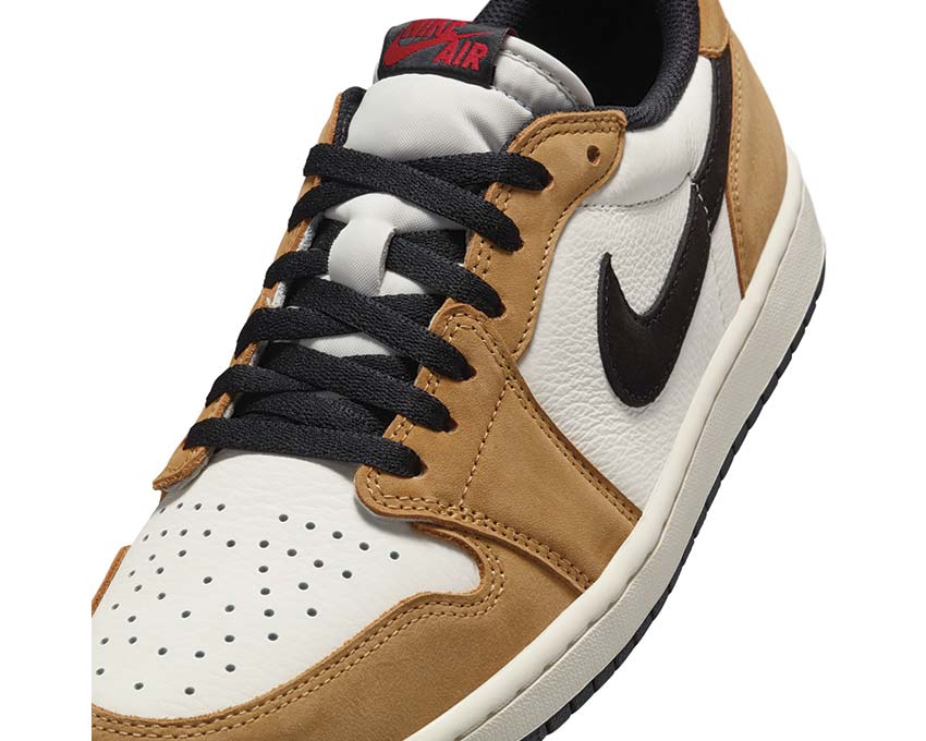 Air Jordan 1 Low OG Sail / Black - Golden Harvest - Gym Red CZ0790-107 