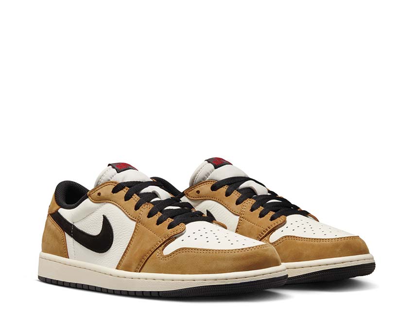 Air Jordan 1 Low OG Sail / Black - Golden Harvest - Gym Red CZ0790-107 