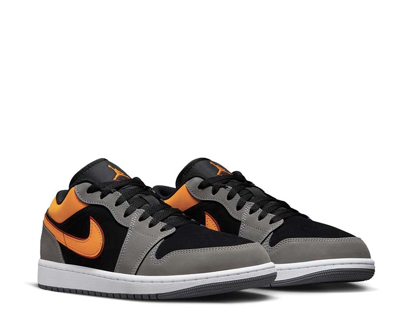 Air Jordan 1 Low SE Black / Vivid Orange - LT Graphite FN7308-008