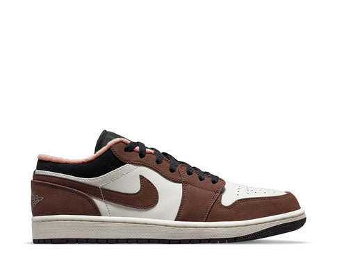 Air Jordan 1 Low SE Light Chocolate / Crimson Bliss - Black - Sail DC6991-200