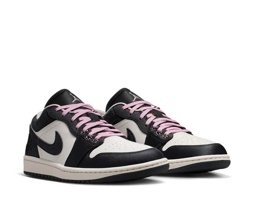 Air Jordan 1 Low SE W Iced Carmine parte superiore — pelle nero rosso OG basketball iconic