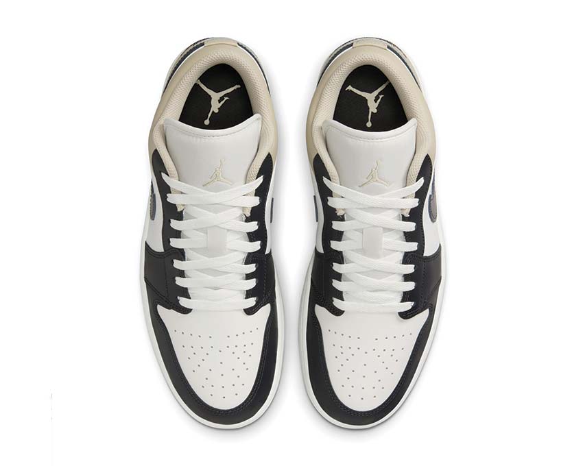  Air Jordan 1 Low Summit White / Off Noir - Rattan 553558-153 