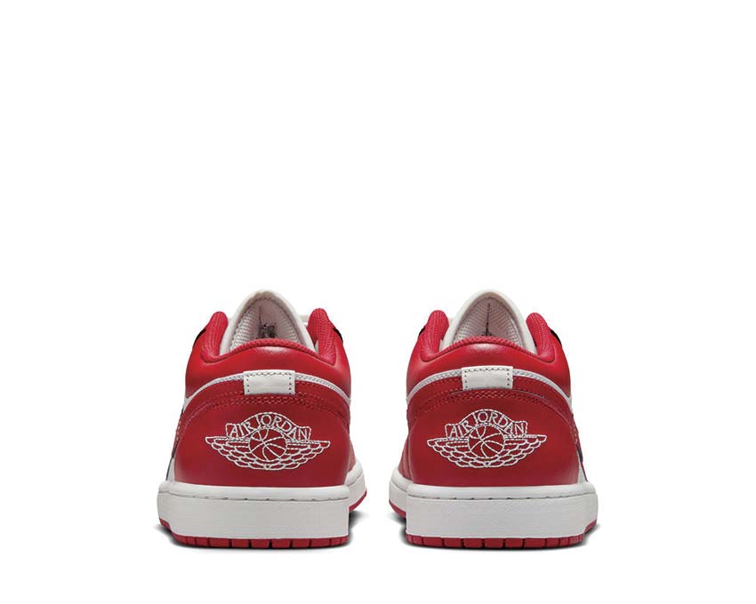  Air Jordan 1 Low Summit White / Varsity Red - Summit White 553558-166