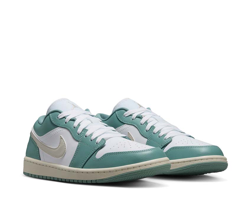  Air Jordan 1 Low W White/Lt Orewood Brn-Cannon-Sail DC0774-138