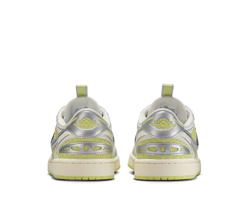  Air Jordan 1 MM Low V3 W  Sail/Luminous Green-Metallic Silver HQ2186-130