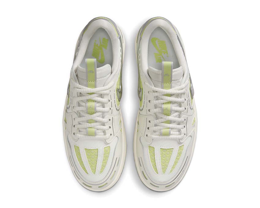  Air Jordan 1 MM Low V3 W  Sail/Luminous Green-Metallic Silver HQ2186-130