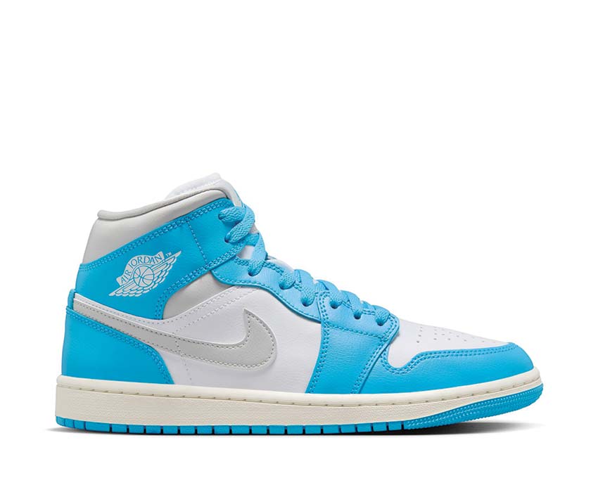 Air Jordan 1 Mid DK Powder Blue / Neutral Grey - White - Sail BQ6472-400