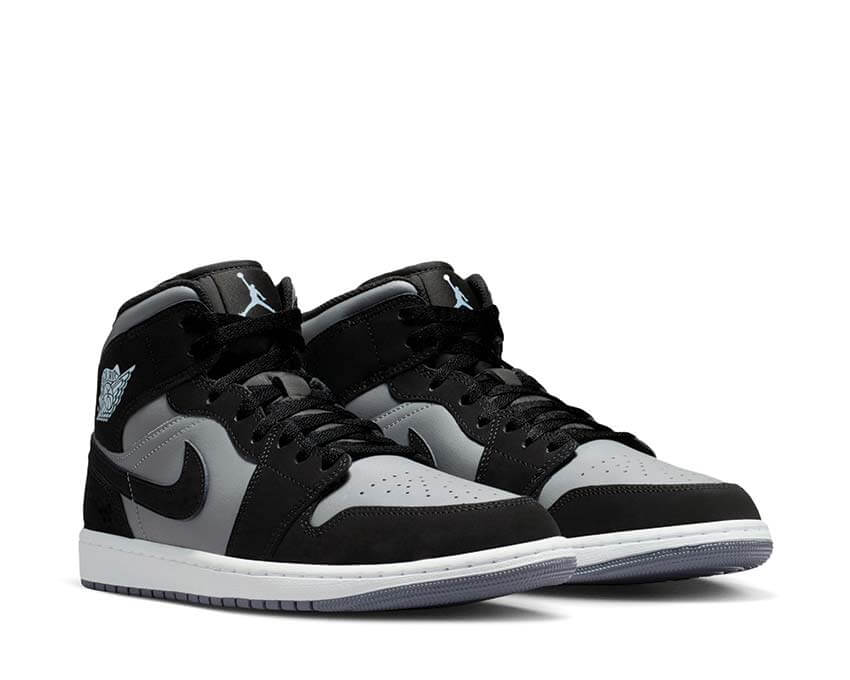 Air Jordan 1 Mid Black suola — suola Air Jordan 1 mid nera