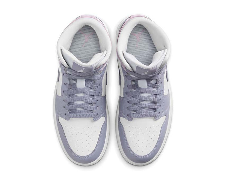 Air Jordan 1 Mid W Indigo Haze / Doll - White BQ6472-510 