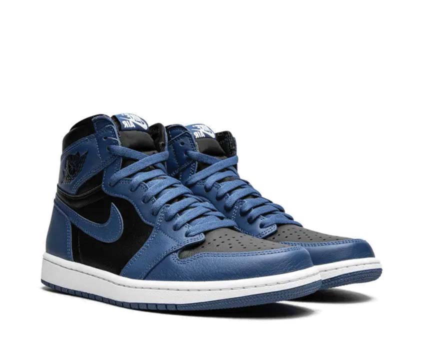 Air Jordan 1 Retro High OG DK Marina Blue - Black - White 555088-404