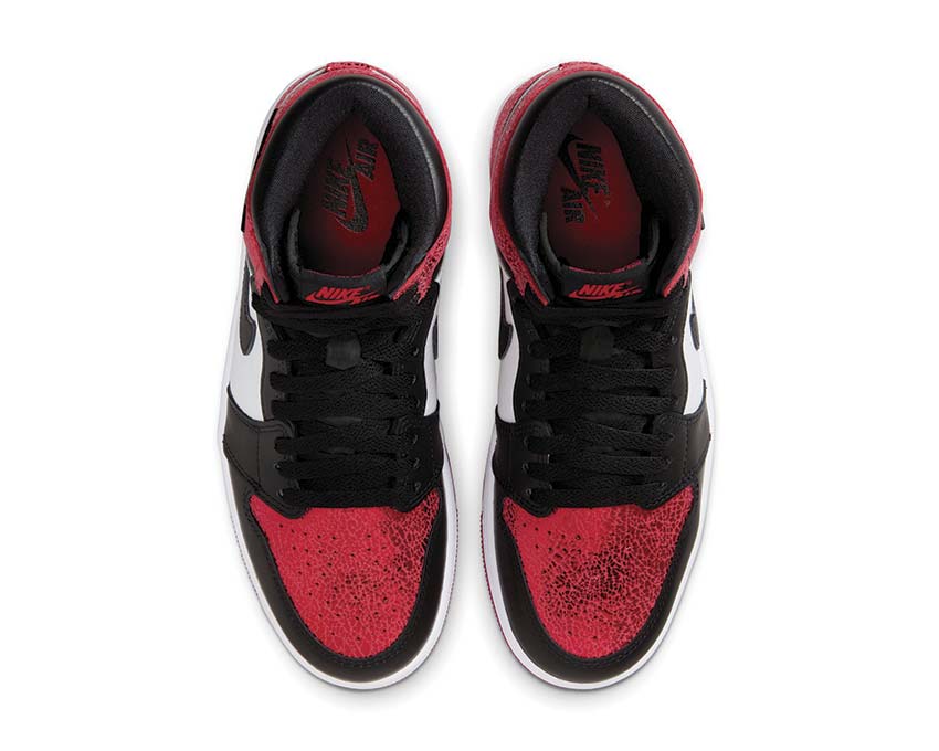 Air Jordan 1 Retro High OG "Ruby" W Varsity Red / Black - White FD2596-602