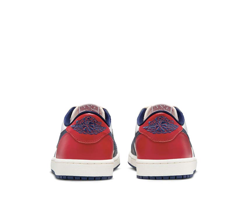 Air Jordan 1 Retro Low Summit White / Gym Red - Midnight Navy HQ2993-100
