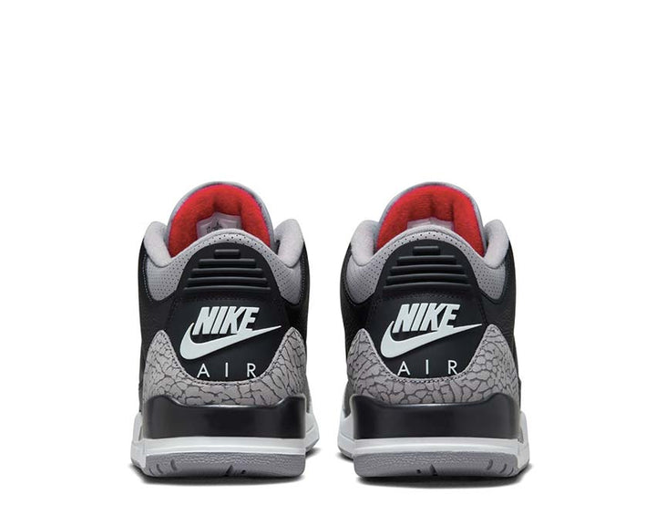 Air Jordan 3 Retro "Black Cement" Black / Fire Red - Cement Grey - Summit White DN3707-010