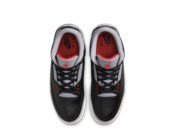 Air Jordan 3 Retro "Black Cement" Black / Fire Red - Cement Grey - Summit White DN3707-010