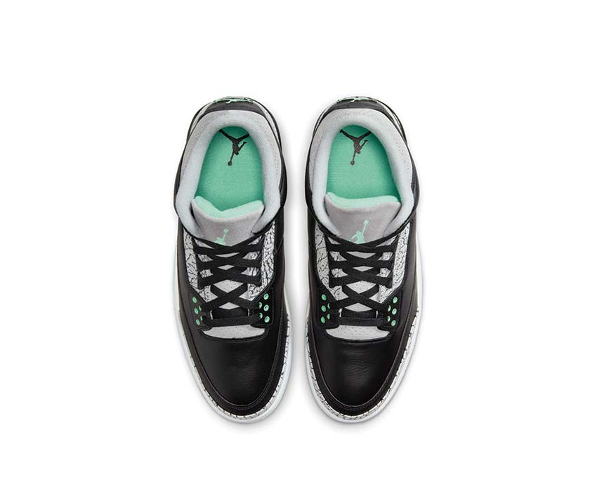 Air Jordan 3 Retro Black / Green Glow - Wolf Grey - White CT8532-031