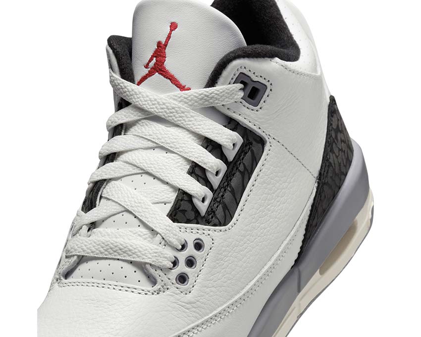 Air Jordan 3 Retro GS Summit White / Fire Red - Cement Grey - Black DM0967-106