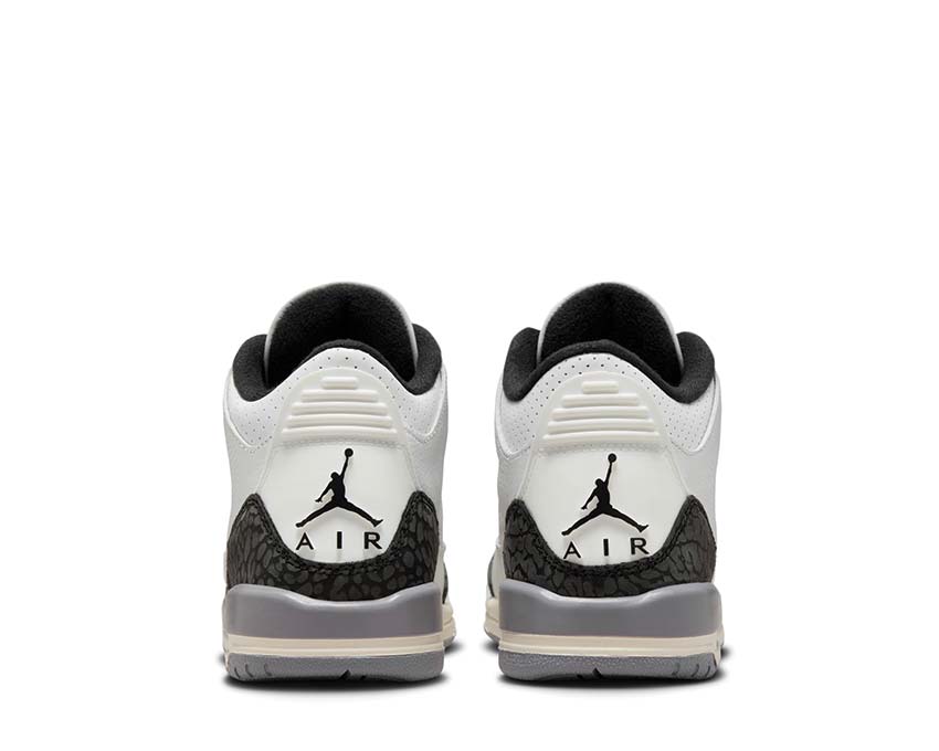 Air Jordan 3 Retro GS Summit White / Fire Red - Cement Grey - Black DM0967-106