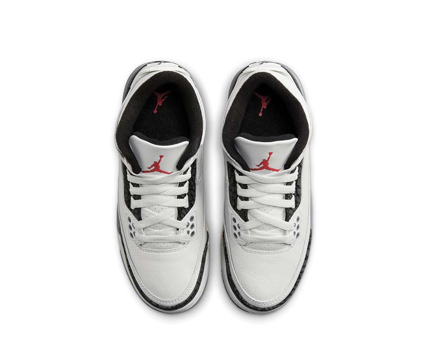 Air Jordan 3 Retro GS Summit White / Fire Red - Cement Grey - Black DM0967-106