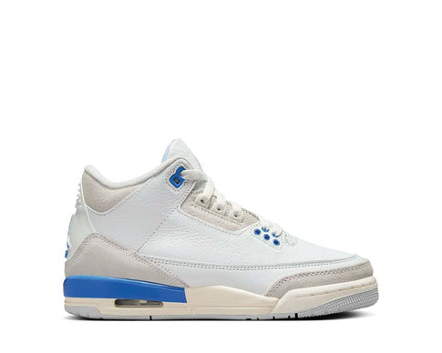 Air Jordan 3 Retro GS Summit White / Hydrogen Blue - Legend Blue DM0967-101