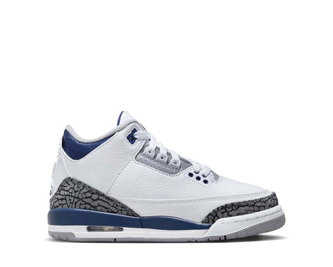 Air Jordan 3 Retro GS White / Midnight Navy - Cement Grey - Black DM0967-140