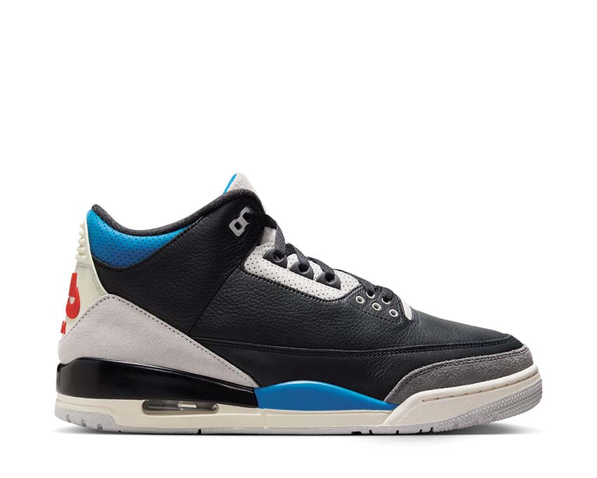 Air Jordan 3 Retro "Rare Air" Black / Chile Red - Neutral Grey IB8967-004