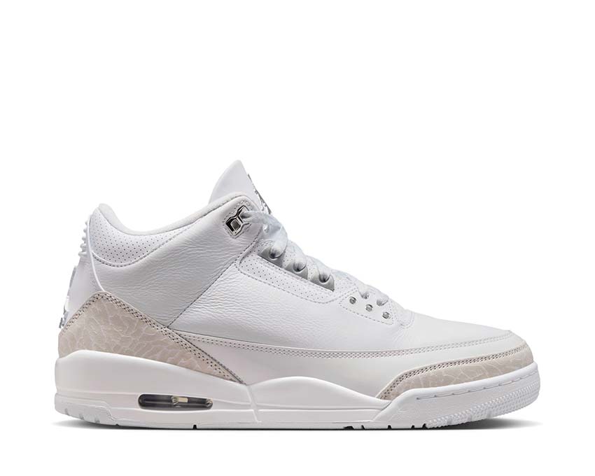 Air Jordan 3 Retro White / Metallic Silver - White CT8532-111 
