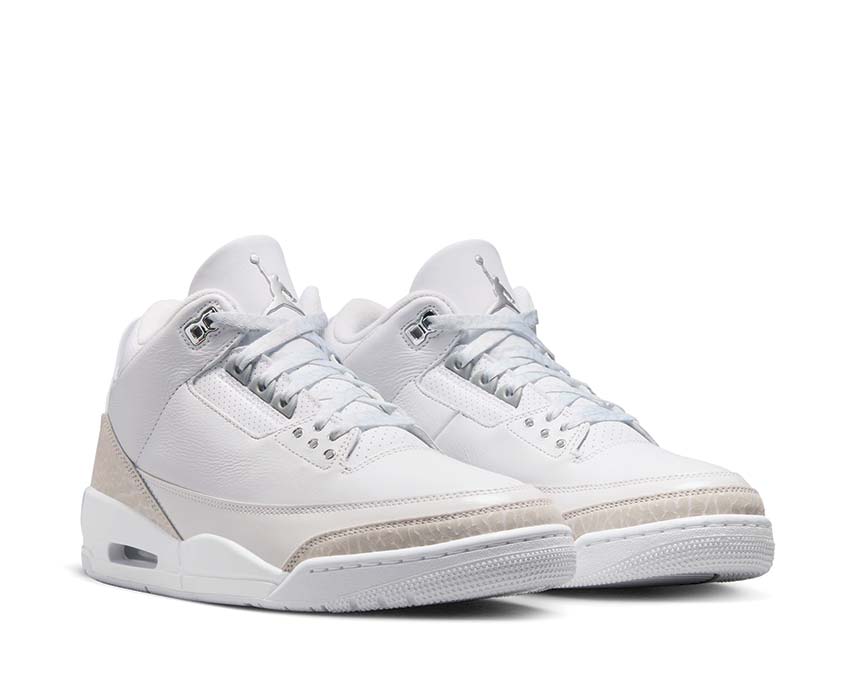 Air Jordan 3 Retro White / Metallic Silver - White CT8532-111 