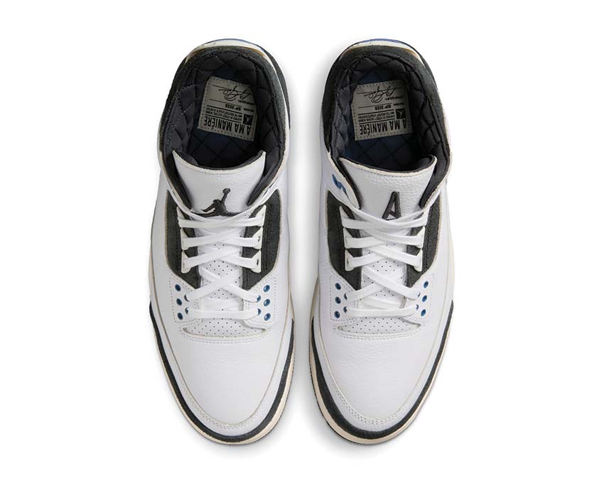  Air Jordan 3 Retro x A Ma Maniére  White / Diffused Blue - Anthracite HV8571-100