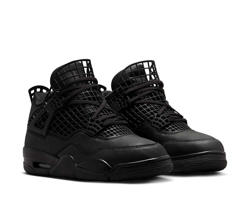 Air Jordan 4 Net W  Black / Black - Metallic Silver FN7251-001