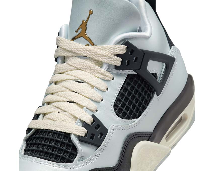 Air Jordan 4 Retro GS Pure Platinum / Metallic Gold - Black - Sail FZ8585-070