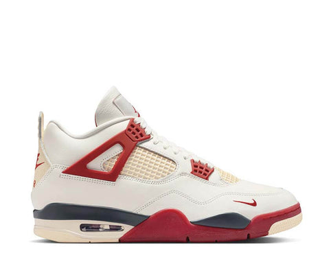 Air Jordan 4 Retro Nigel Sylvester Brick After Brick — sneakers collab cuir Sail