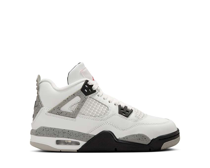 Air Jordan 4 Retro "White Cement" Summit White / Fire Red - Cement Grey - Black IB4388-100