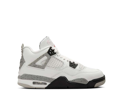 Air Jordan 4 Retro "White Cement" Summit White / Fire Red - Cement Grey - Black IB4388-100