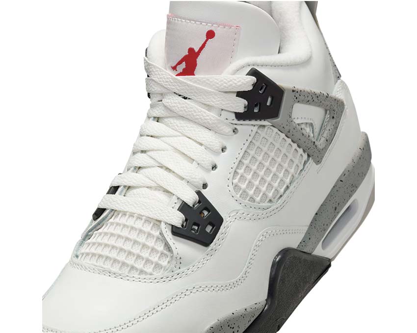 Air Jordan 4 Retro "White Cement" Summit White / Fire Red - Cement Grey - Black IB4388-100