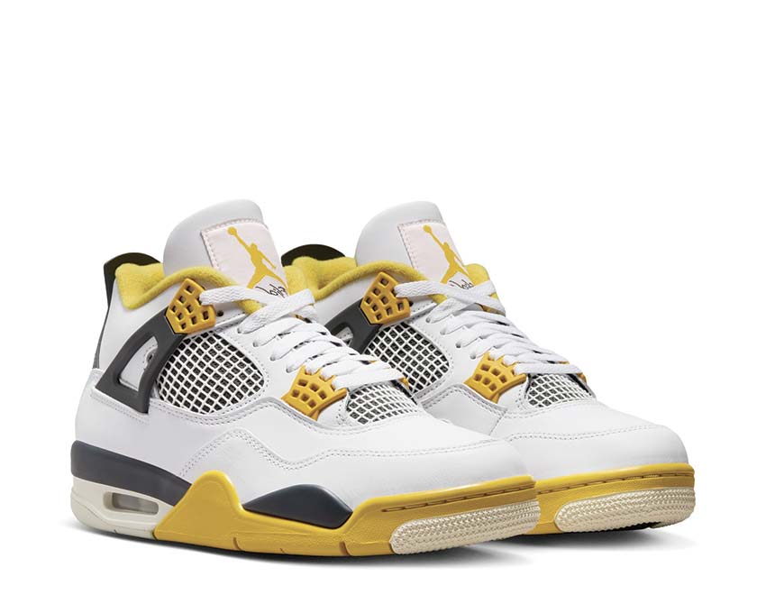 Air Jordan 4 Retro White / Coconut Milk - Vivid Sulfur AQ9129-101