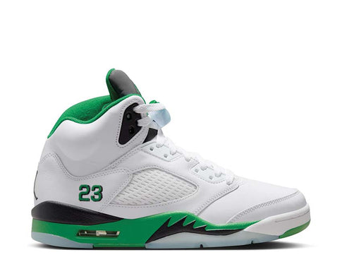Air Jordan 5 Retro Wmns White / Lucky Green - Black - Ice Blue DD9336-103