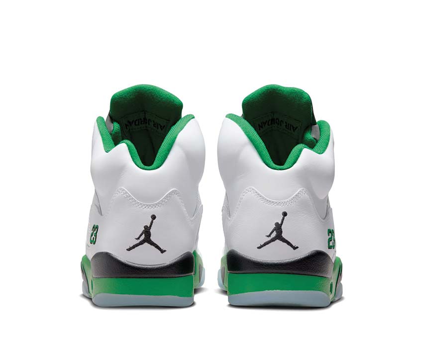 Air Jordan 5 Retro Wmns White / Lucky Green - Black - Ice Blue DD9336-103