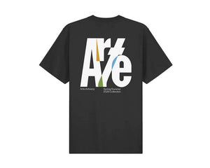 Arte Big Logo Back T-shirt Negro — camiseta hombre gran logo estampado espalda