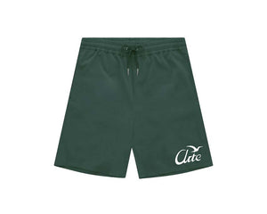 Arte Birds Logo Shorts Green — men's shorts with bird embroidery