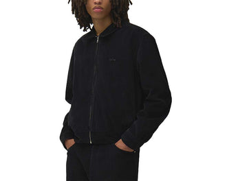 Arte Corduroy Jacket Black vista lateral — chaqueta pana negra estructurada