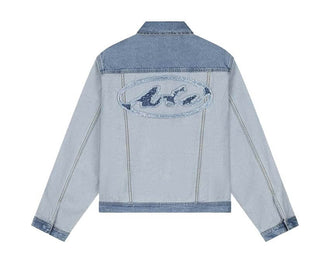 Arte Denim Inside/Out Jacket vista lateral — chaqueta denim hombre reversible dos caras